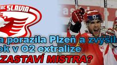 Hokejová Slavia přehrála ve šlágru Plzeň 4:2