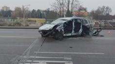 Kolaps dopravy v Českých Budějovicích. Při nehodě zemřela řidička