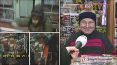 VIDEO: Odvážná trafikantka zmlátila ozbrojeného zloděje schůdkami