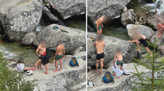 VIDEO: Neskutečná drzost turistů v Tatrách. U chráněného potoka se chovali jako na pláži