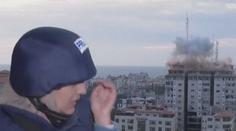 Výbuch v přímém přenosu. Izraelská raketa zasáhla v Gaze budovu jen kousek za reportérkou