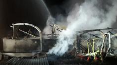 Obří požár kravína v Německu. V ohni zahynuly desítky zvířat