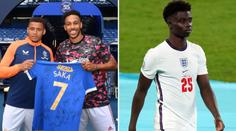 Rangers vyjádřili respekt Sakovi. Arsenalu věnovali podepsaný dres