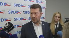Soud s SPD kvůli údajně nenávistným plakátům začne v květnu, Okamuru chrání imunita