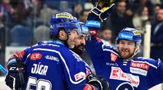 Spartě se daří, vyhrála potřetí v řadě. Jágrova asistence rozhodla