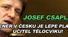 Csaplár: Trenér v Česku je lépe placený učitel tělocviku!