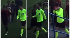 Děsivé video ze Slovenska: Vyloučený dorostenec brutálně napadl rozhodčího