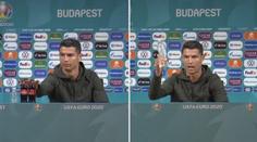 Naštvaný Ronaldo zahodil lahve s colou. Pijte vodu, radil