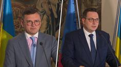 Na každoroční poradě promluvil ukrajinský ministr zahraničních věcí Dmytro Kuleba