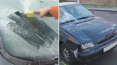 Kuriózní nehoda. Ženu v České Třebové srazilo vlastní auto