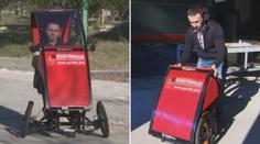 Skládací auto do města. Krásné není, ale dá se odnést v kufru!