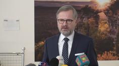 Petr Fiala a jeho vystoupení před odletem na summit v Bruselu