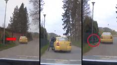 Zfetovaný řidič vláčel na autě policistu stovky metrů! VIDEO