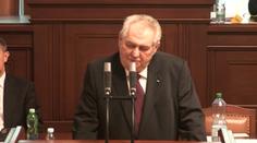 Zeman ve Sněmovně podpořil zákon o referendu! CELÝ PROJEV