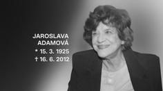 Lidé uctili památku Jaroslavy Adamové (†87)