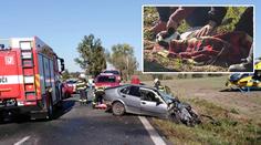 Vážná nehoda uzavřela hlavní tah na Olomouc. Zranili se tři lidé a pes