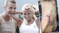 Dojemný vzkaz mrtvé lásce! Sáňkař (21) splnil slib, nechal si vytetovat jméno zemřelé biatlonistky