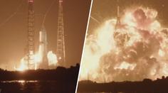 Raketa Jeffa Bezose při testu explodovala. Obloha se zbarvila do oranžova