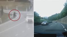 Řidiče na dálnici D11 překvapil stopař! Nakonec skončil v poutech