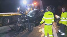 Srážka dvou aut zablokovala hlavní tah z Liberce na Prahu. Zranilo se pět lidí