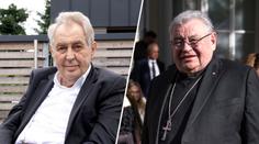 Exprezident Zeman a Dominik Duka jsou v nemocnici. Kardinálův stav je vážný