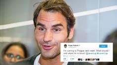 Jedu do Prahy, napsal Federer! Hned dostal tipy na klobásu a trdlo