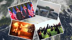Protesty, útoky, krize, zřícený most: Takový byl rok 2018 ve světě
