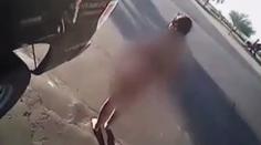 Nahá žena šla po ulici. Policista jí chtěl pomoct, ukradla mu auto
