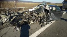 Děsivá nehoda uzavřela dálnici D5. Auto vjelo do protisměru!
