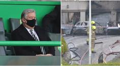 Útok na šéfa Celticu? Po výbuchu auta vzplanul velký požár