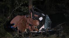 Řidič rozbil auto o strom, pro spolujezdce musel přiletět vrtulník