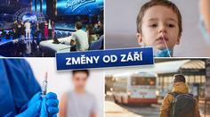 Změny v opatřeních, nové jízdní řády. Co bude od září jinak? PŘEHLED
