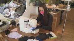 Lucie šije stovky roušek, zdarma je dává nemocnicím či seniorům