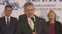 Zelenskyj navštívil český Senát. Rešili začlenění Ukrajiny do EU a NATO