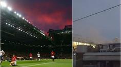 Strach v Manchesteru: Z Old Trafford stoupal dým!&nbsp;