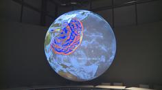 Na obřím modelu Země v Třebíči jsou vidět zemětřesení i tsunami
