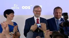 Fiala, Jurečka, Pekarová Adamová: Podívejte se na projev lídrů vítězné koalice