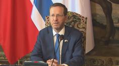 Zeman přivítal izraelského prezidenta. Vyjádřil státu plnou podporu v mezinárodních organizacích