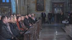 Bohoslužba za vlast se konala v katedrále sv. Víta. Účastnili se Zeman, Pavel i Babiš