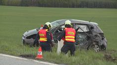 Na jihu Čech se srazila čtyři auta, sedm zraněných. Vzlétl i vrtulník