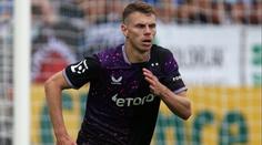 Evropské utkání, hlásí po remíze Douděra. Při oslavě gólu se rozplynul