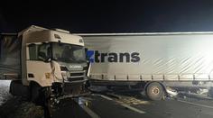 Tragická nehoda na D1. Zemřel řidič dodávky, úsek byl dlouho neprůjezdný