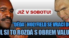 Přežije "dědek" Holyfield souboj s obrem Valujevem?
