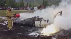 VIDEO: Na Sibiři se zřítila helikoptéra. Havárii nepřežili minimálně čtyři lidé