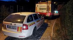 U Karlštejna shořela chata, v troskách se našly lidské ostatky