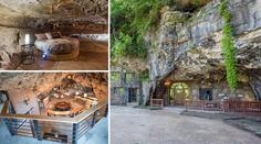 Úchvatný dům ve skále je na prodej. Má i vodopád. GALERIE