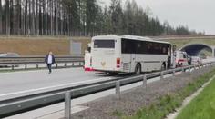 Na dálnici D1 u Humpolce srazil autobus chodce. Místo nehody už je průjezdné