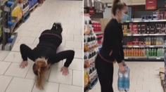 Martina se toho nebojí! Místo fitka cvičí v supermarketu! VIDEO
