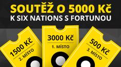 SOUTĚŽ: Kdo vyhrál díky Six Nations 5000 korun s Fortunou?