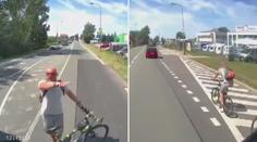 Řidič kamionu tvrdí, že ho vybrzdil cyklista. Ten ale říká, že vše bylo jinak